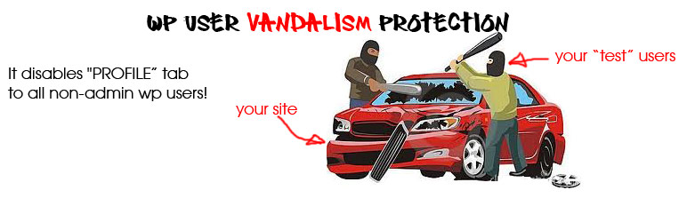 WP User Vandalism Protection – wordpress plugin
